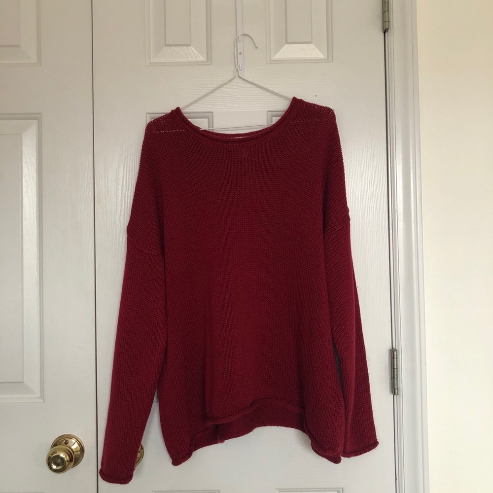 H&M burgundy sweater